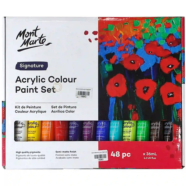 Acrylic Colour Paint Set Signature 48pc x 36ml