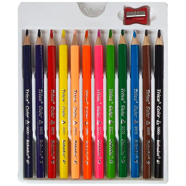 Bahadur 12 Colour Pencil Trica Jumbo Box