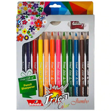 Bahadur 12 Colour Pencil Trica Jumbo Box