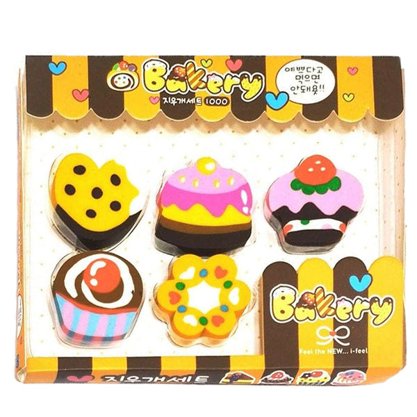 Bakery Erasers 6pcs Pack - Saleemi Book Depot