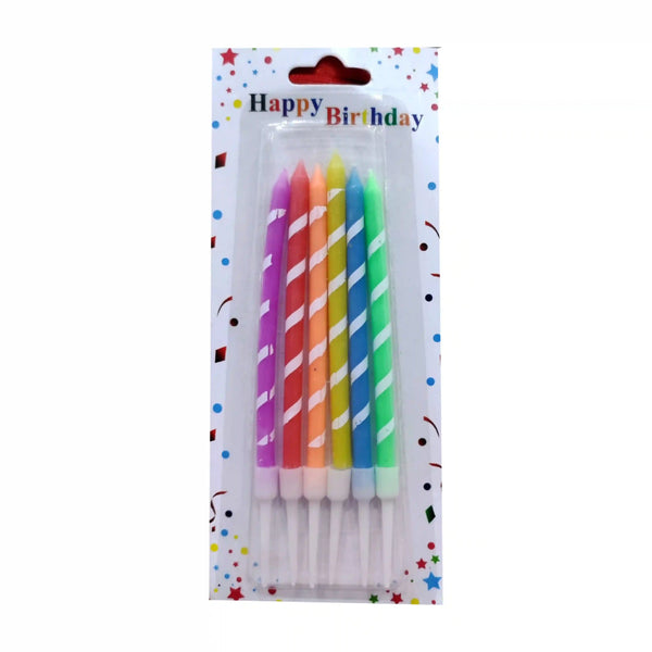 Birthday Party Candles 6Pcs Pack