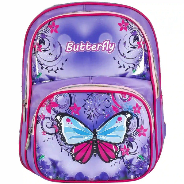 Butterfly Embossed School Bag