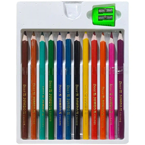 Deer 12 Colour Pencil Jumbo 300 12