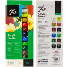 Mont Marte Acrylic Paints Signature 12pcs Set 81788 - Saleemi Book Depot