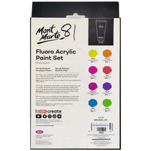 Mont Marte Flouro Acrylic Paint Set - Saleemi Book Depot