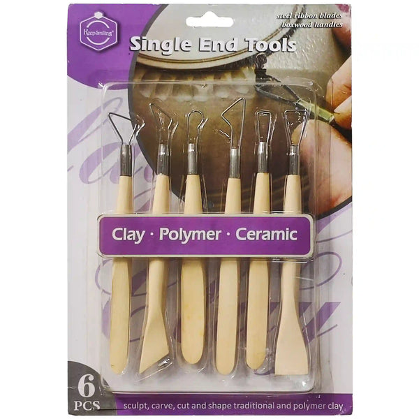 Single End Wooden Clay Tool