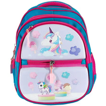 Unicorn Embossed School Bag