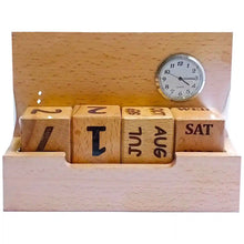 Watch+ Calendar Wooden Pen & Stationary Stand