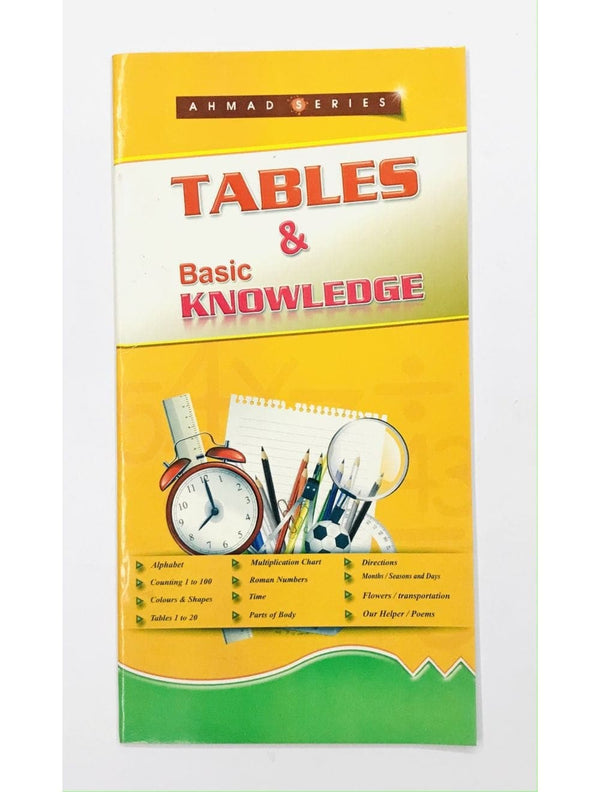 Table And Basic Knowledge Ahmad Series - Saleemi Book Depot