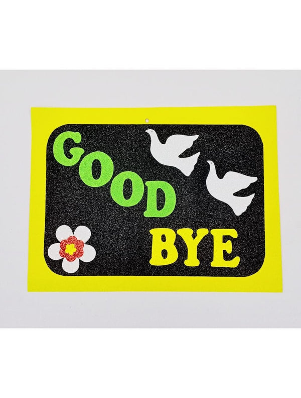 Good Bye Alphabetic Fomic Sheet Sticker - Saleemi Book Depot