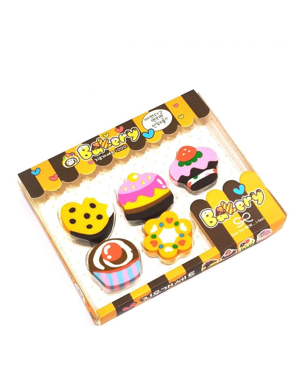 Bakery Erasers 6pcs Pack - Saleemi Book Depot